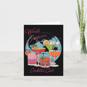 Cartão Bebendo Epcot World Showcase Tail Club Bebendo