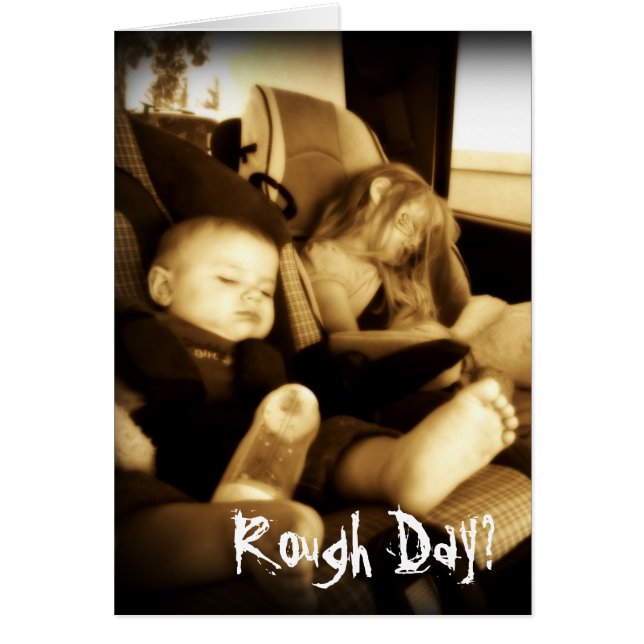 Cartão Bebês de Dia Difícil (Frente)