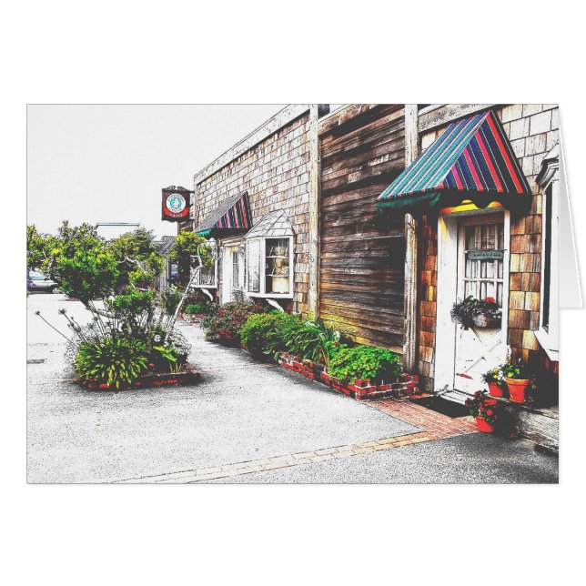 Cartão Beco em Bandon Oregon (Frente Horizontal)