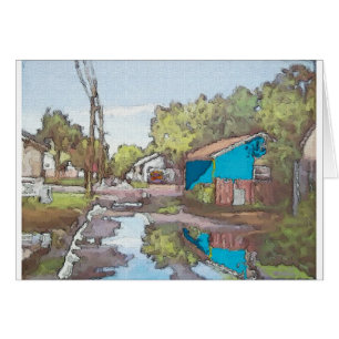 Cartão Beco Lakeview em Azul