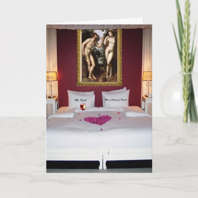 Cartão Bedfellows estranhos (Frente)