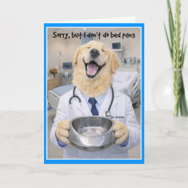 Cartão Bedpan Help Get Well Card BPA-1