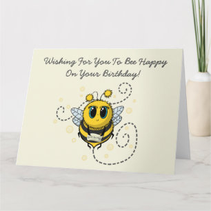 Cartão Bee Birthday Card