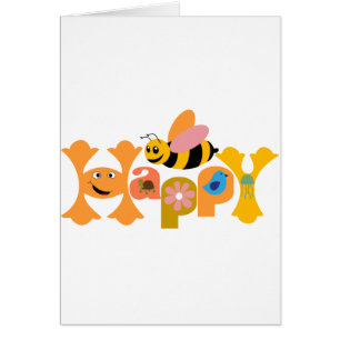 Cartão Bee Happy