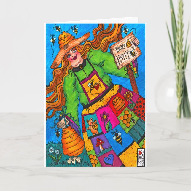 Cartão Bee Happy Card (Frente)