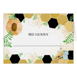 Cartão BEE-licious Blank Food Tent Card