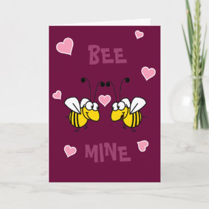 Cartão Bee Mine Greeting Card