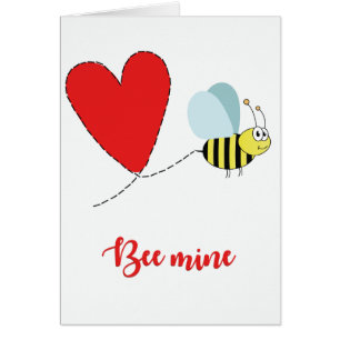 Cartão Bee Mine Greeting Card