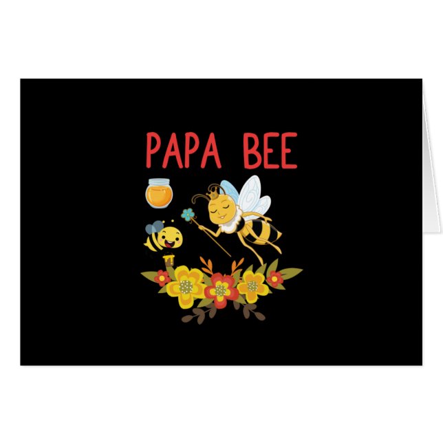 Cartão Beekeeper Art Papa Bee 2 (Frente Horizontal)