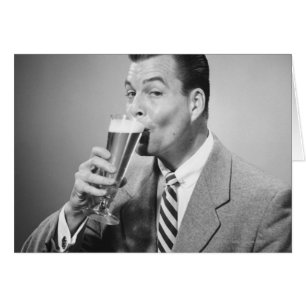Cartão Beer Bebendo Empresarial