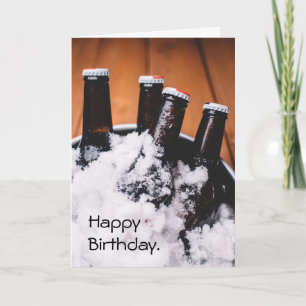 Cartão Beer Bucket List Birthday Card
