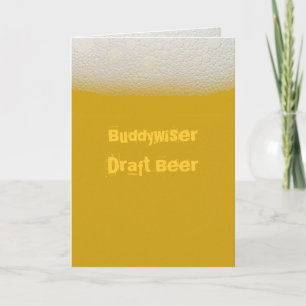 Cartão Beer BuddywiserDraft