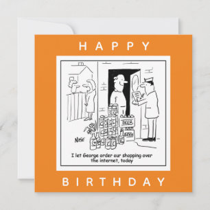 Cartão Beer Drinker Online Comprando Cartoon de Cerveja