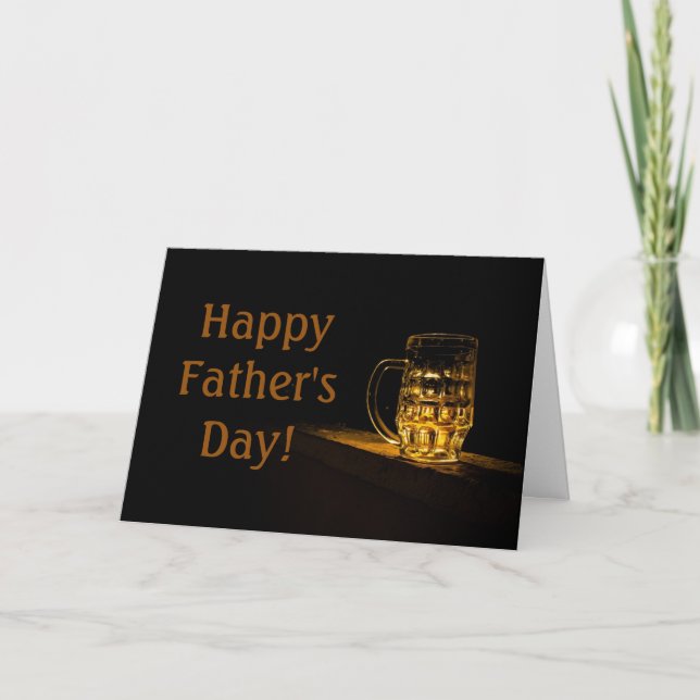 Cartão Beer Glass Father's Day (Frente)