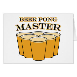 Cartão Beer Pong Master
