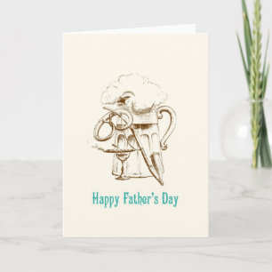 Cartão Beer & Pretzel Father's Day card