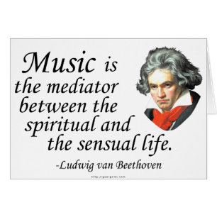 Cartão Beethoven na Música