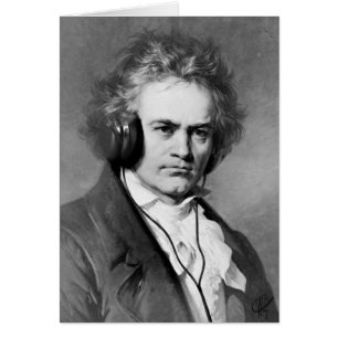 Cartão Beethoven Rocks