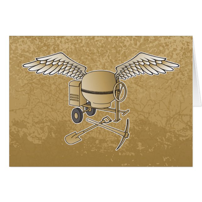 Cartão bege betuminoso (Frente Horizontal)