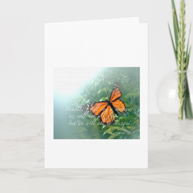 Cartão Behold, eu digo-lhe um mistério… (Frente)