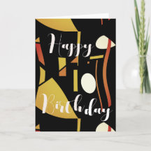 Beige Dourada Rust no aniversário do Abstrato pret