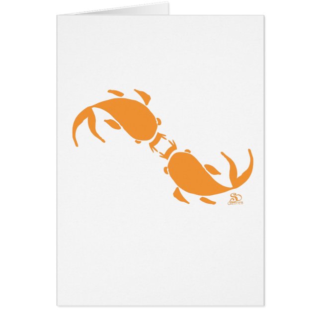 CARTÃO BEIJANDO A CARPA (Frente)