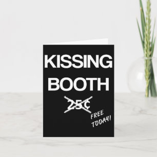 Cartão Beijar Camisa De Costume De Booth - Camisas De Hal