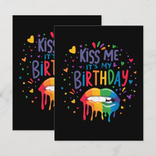 Cartão Beije Me É Meu Aniversário