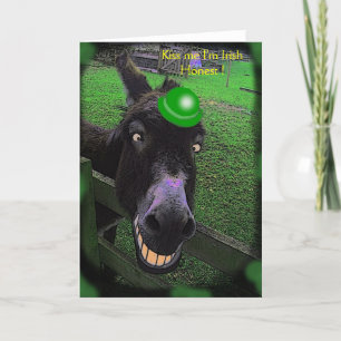Cartão Beije-me, sou o Irish Honest!