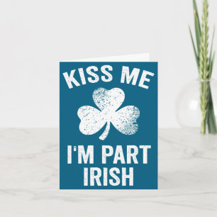 Cartão Beije-me, sou parte irlandês dia de São Patrício e