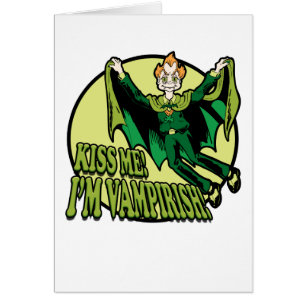Cartão Beije-Me! Sou Vampiro!