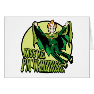 Cartão Beije-Me! Sou Vampiro!