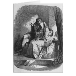 Cartão Beijo de Heloise e de Abelard