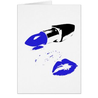 Cartão Beijo do batom