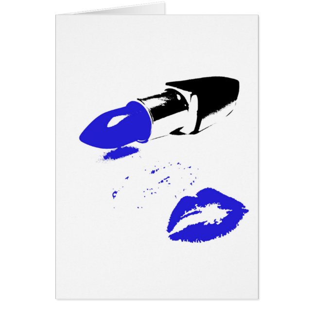 Cartão Beijo do batom (Frente)