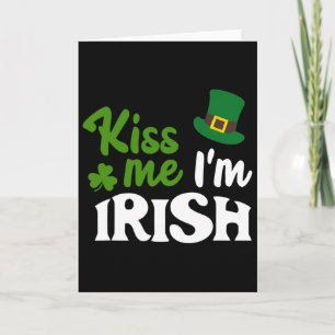 Cartão Beijo Irlandês Me Beije Sou Irlandês Dia De São Pa