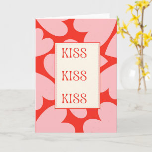 Cartão Beijo Minimalista Amor Romântico