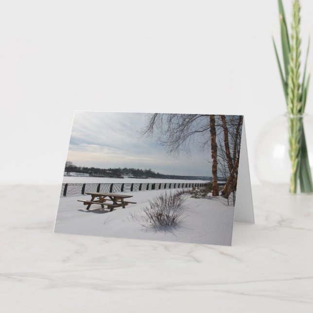 Cartão Beira-rio de Bangor em Bangor, Maine (Frente)