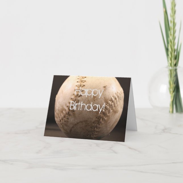 Cartão Beisebol Antigo (Frente)