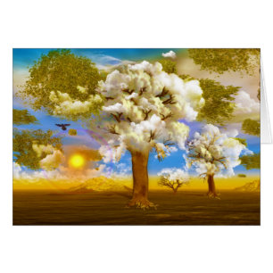 Cartão bela arte surreal