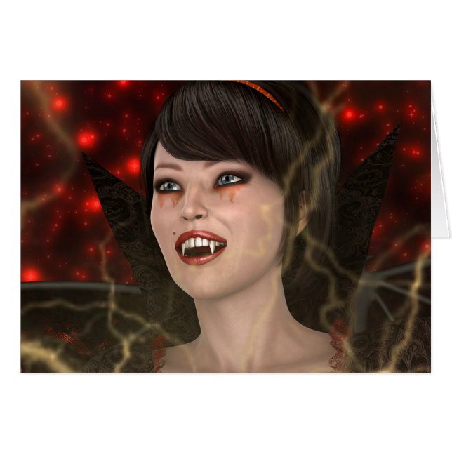 Cartão Bela Bruxa (Frente Horizontal)