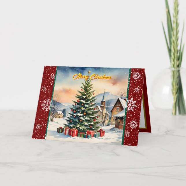 Cartão Bela Coleção Festiva de Natal (Frente)