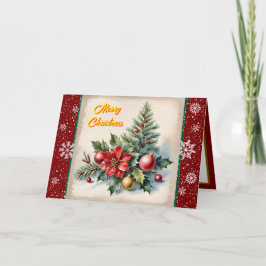 Cartão Bela Coleção Velha de Natal Esportivo