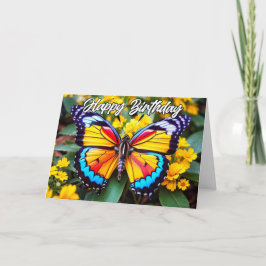 Cartão Bela Design de Borboleta em Descanso