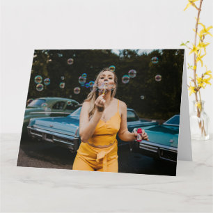 Cartão bela deusa Bolhas de saudação