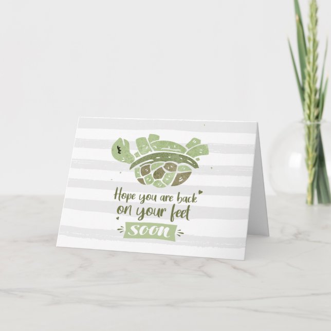 Cartão Bela Esperança que volte aos pés (Frente)