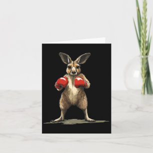 Cartão Bela Luta De Kangaroo Por Um Golpe Hilário