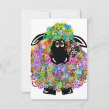 Bela Ovelha Arco-Íris Da Família