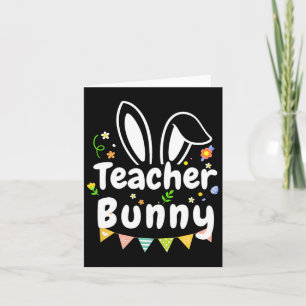 Cartão Bela Páscoa Dia Citação Professor Bunny Legal Pásc