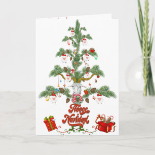 Cartão Bela vara de Natal Navidad